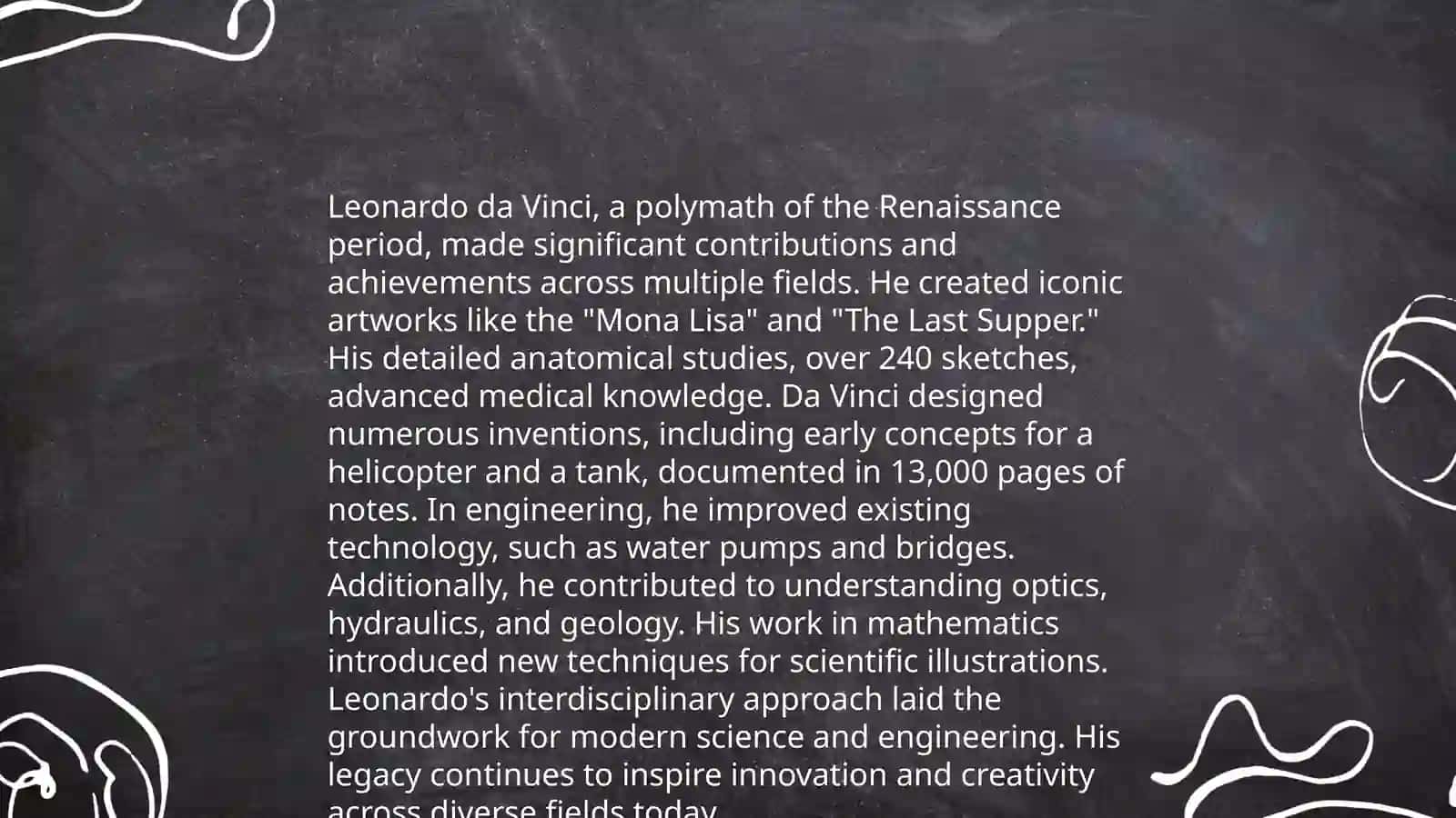 Describe a famous person 4
