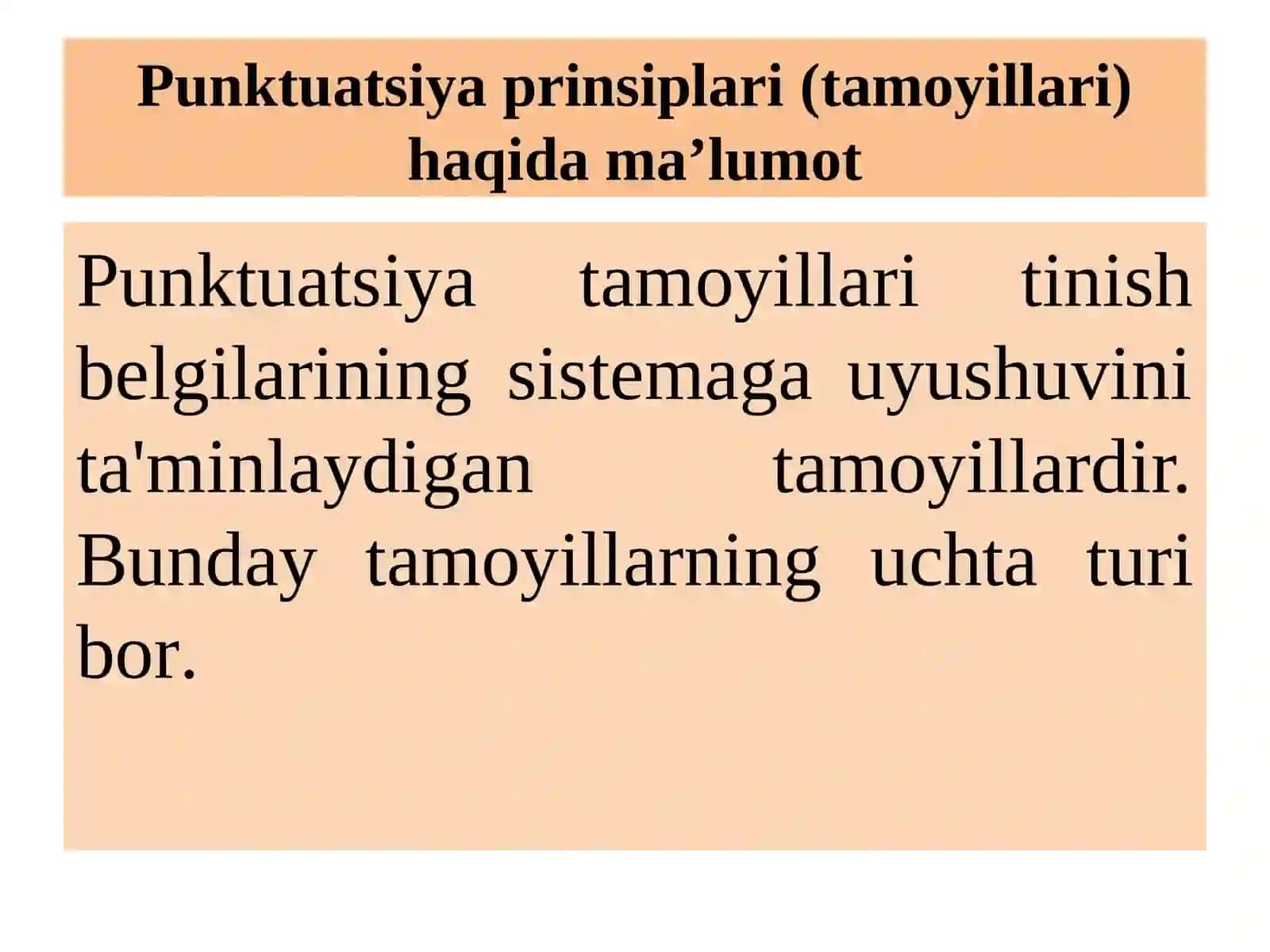 PUNKTUATSIYA (TINISH BELGILARI) 4