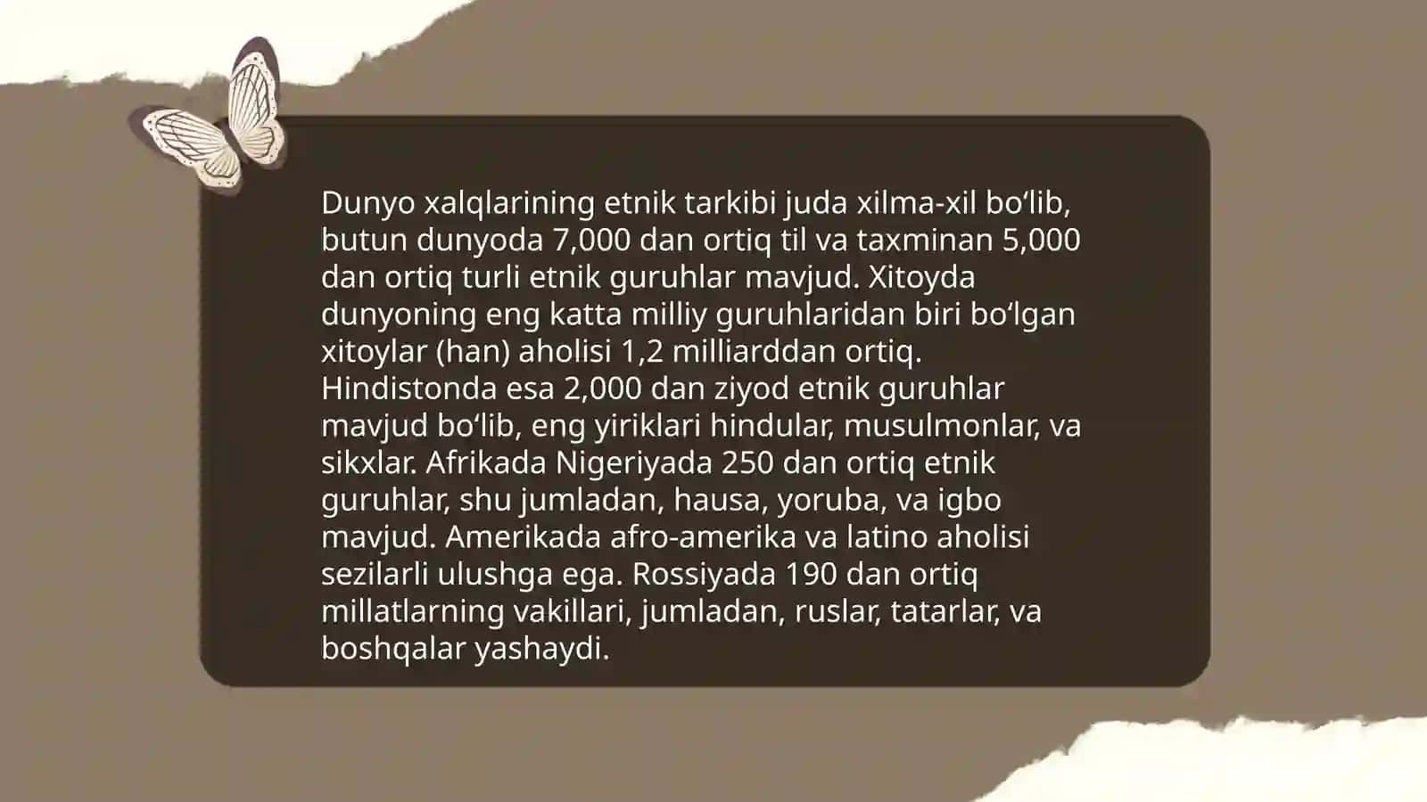 Dunyo xalqlari etnologiyasi 4