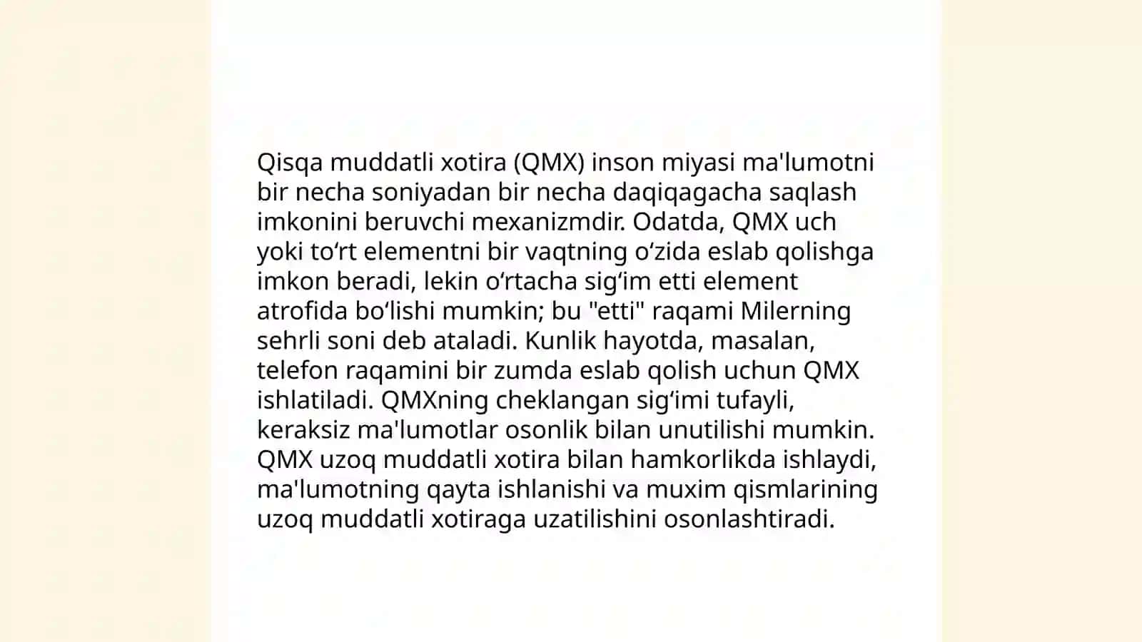 Xotira mexanizmlari 4