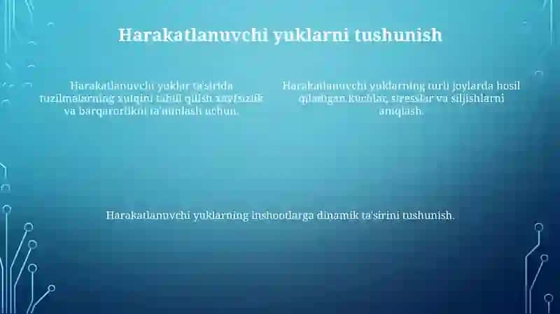 Harakatlanuvchi yuklarning nodular vaziyatini aniqlash 4