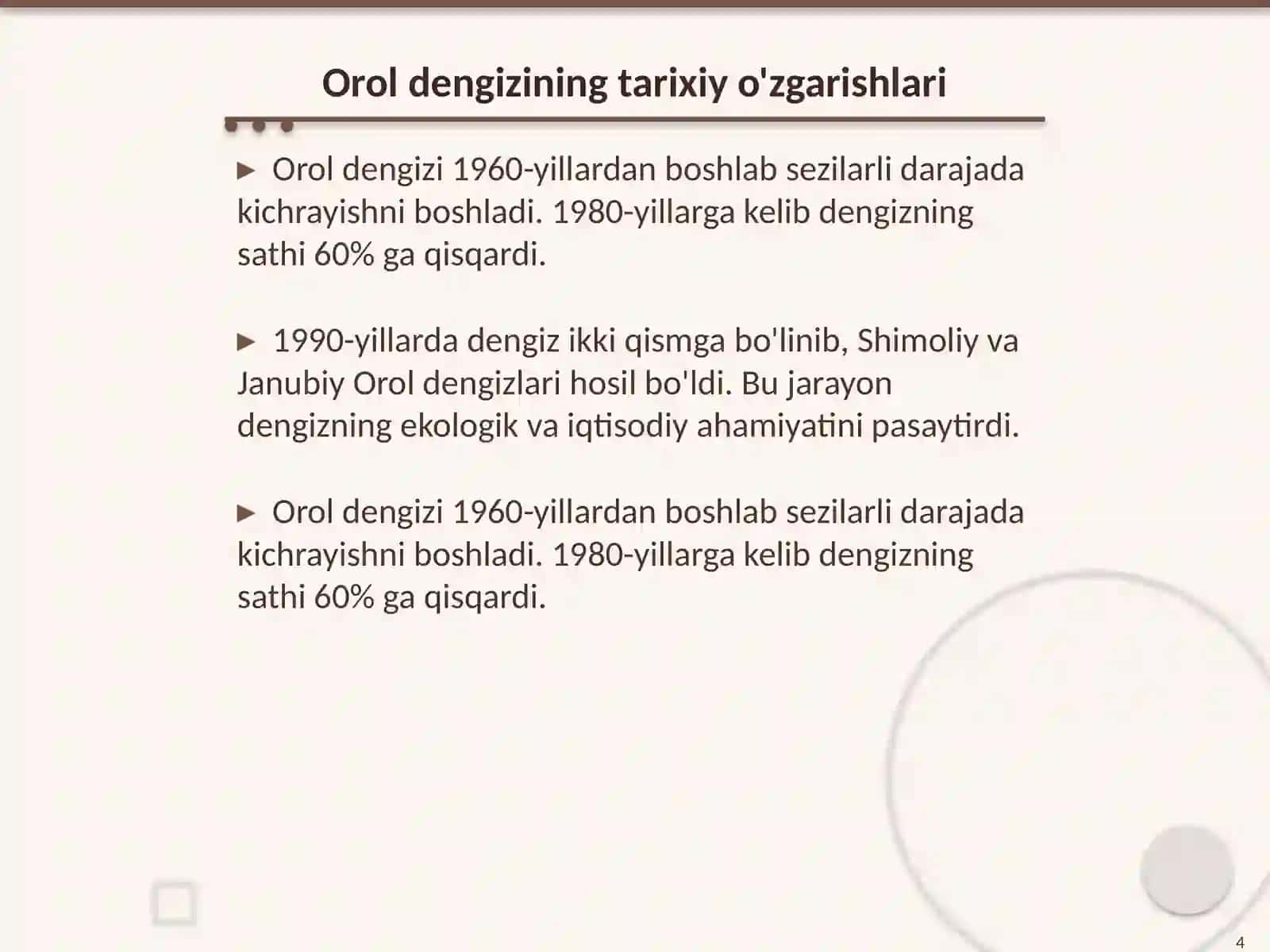 Orol dengizi muammosi 4