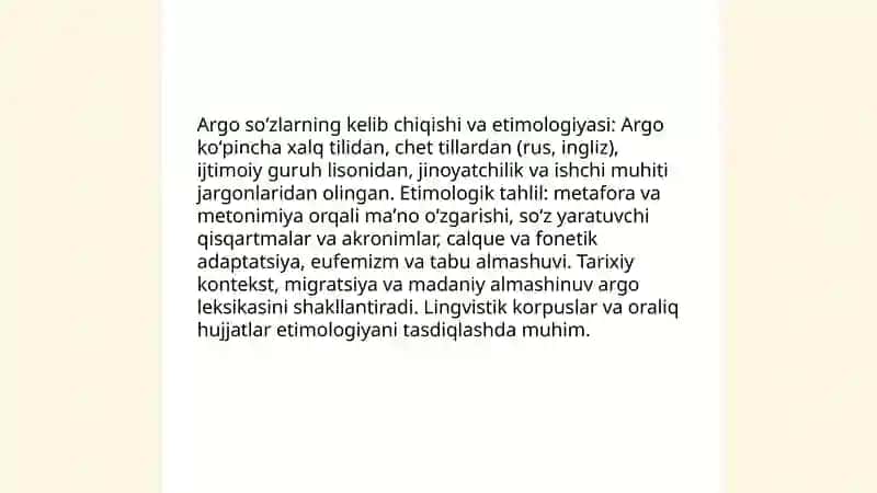Argo va jargonlar 4