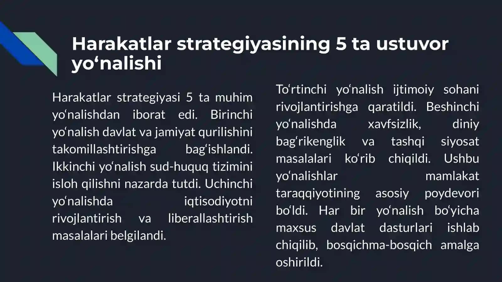 Harakatlar strategiyasi 4