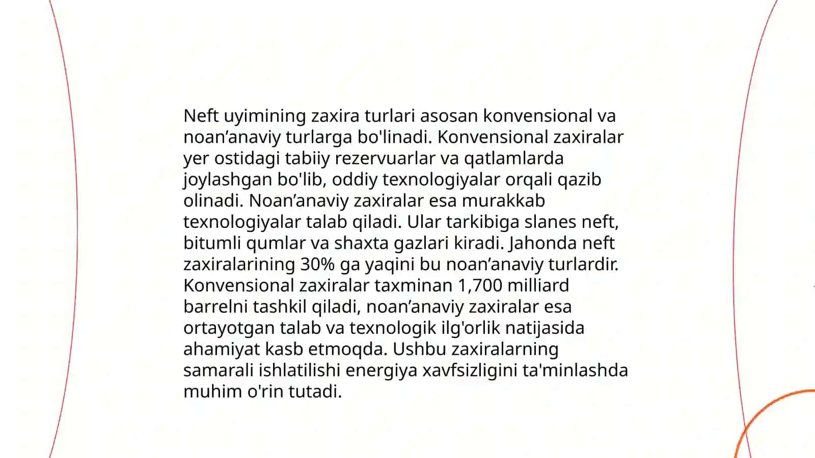 Neft uyimi zaxirasini hisoblash 4