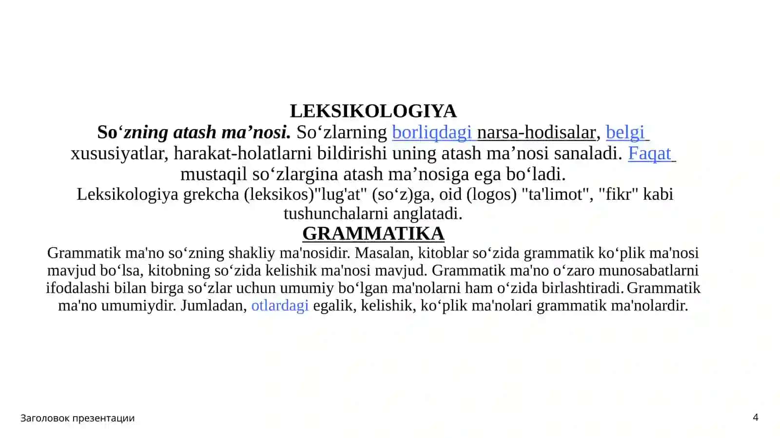 So`z TurkumlariniO`qitish Metodikasi 4
