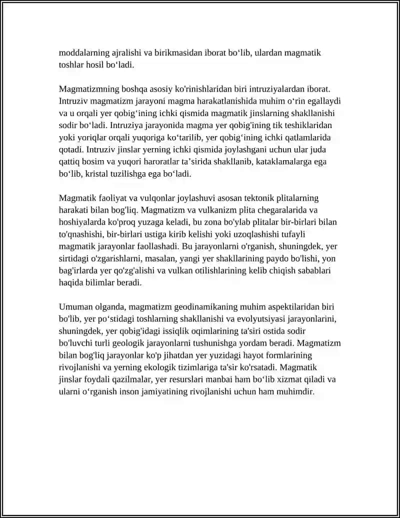 MAGMATIZM VA VULKANIZIM 4
