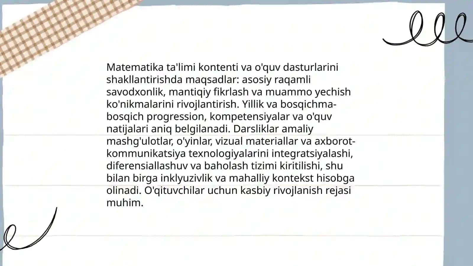 Zokirova Navruzaning matematika slaydi 4