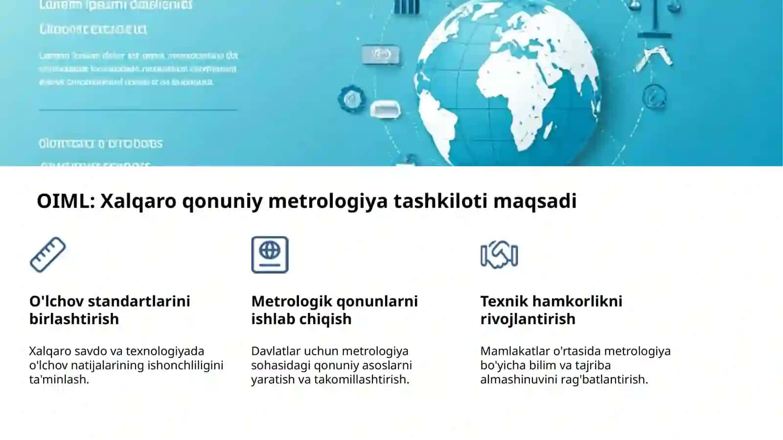 Xalqaro metrologiya va standartlashtirish tashkilotlari 4