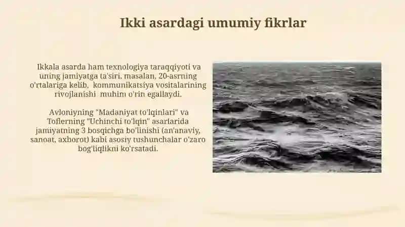 Avloniyning "Madaniyat to'lqinlari " maqolasi 4