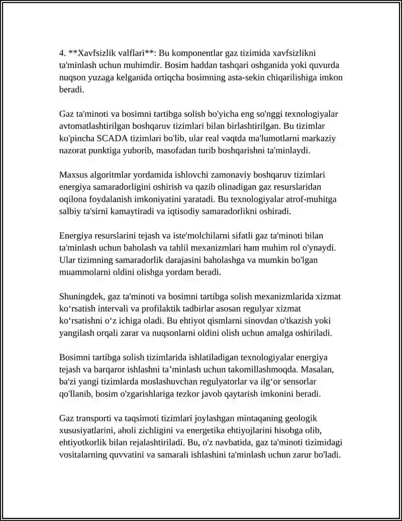 GAZ MEXANIZIMLARI 4