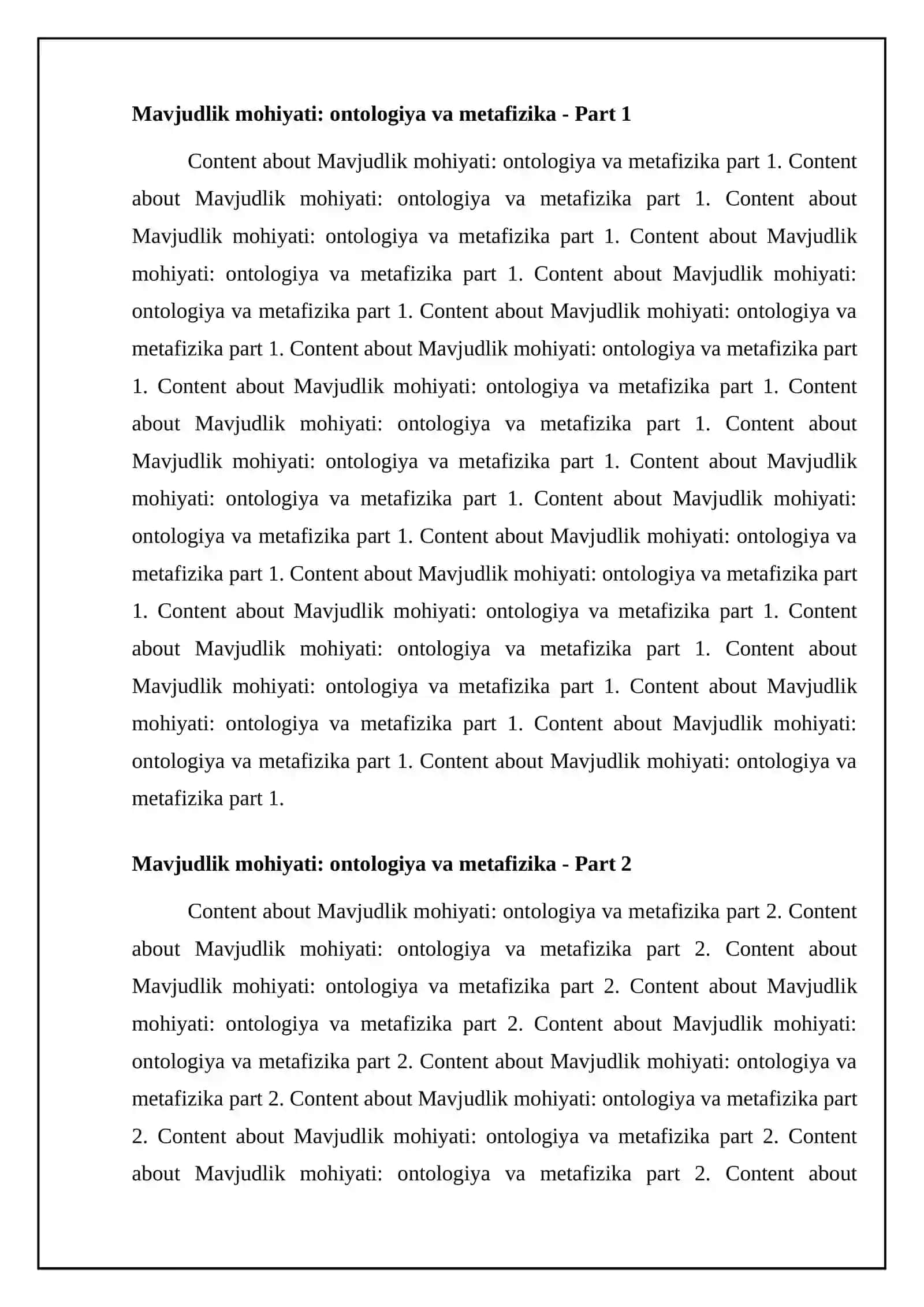 Borliq falsafasi 4