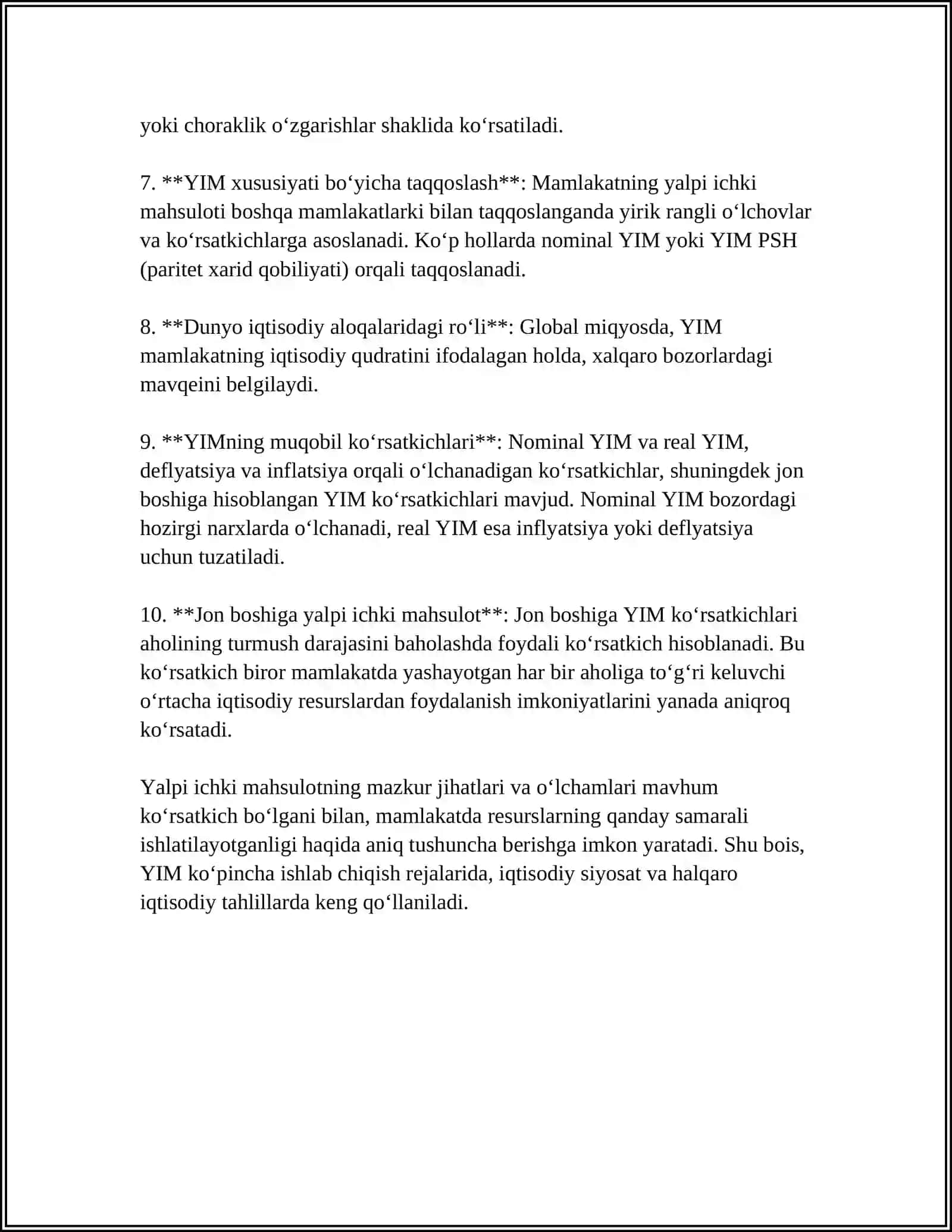 MAKROIQTISODIY KOʻRSATKICHLAR STATISTIKASI 4