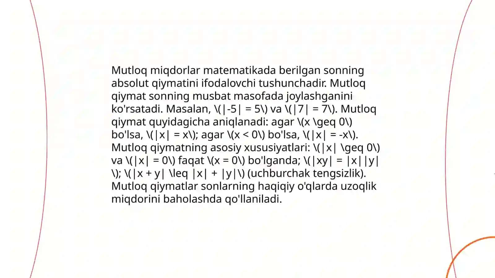 Mutloq va nisbiy miqdorlar 4