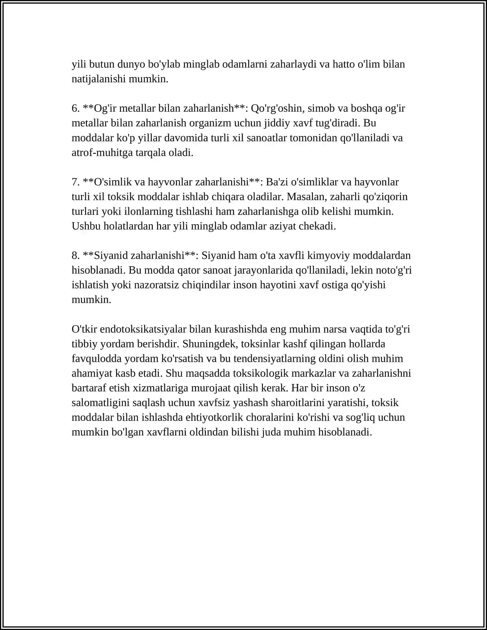 O'TKIR ENDOGEN INTOKSIKATSIYALAR,KOMALAR 4
