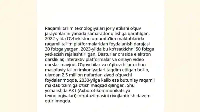 Ta'lim tizimidagi islohotlar 4