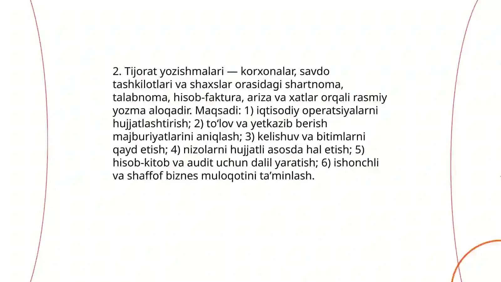 Diplomatik va tijorat yozishmalari haqida malumot 4
