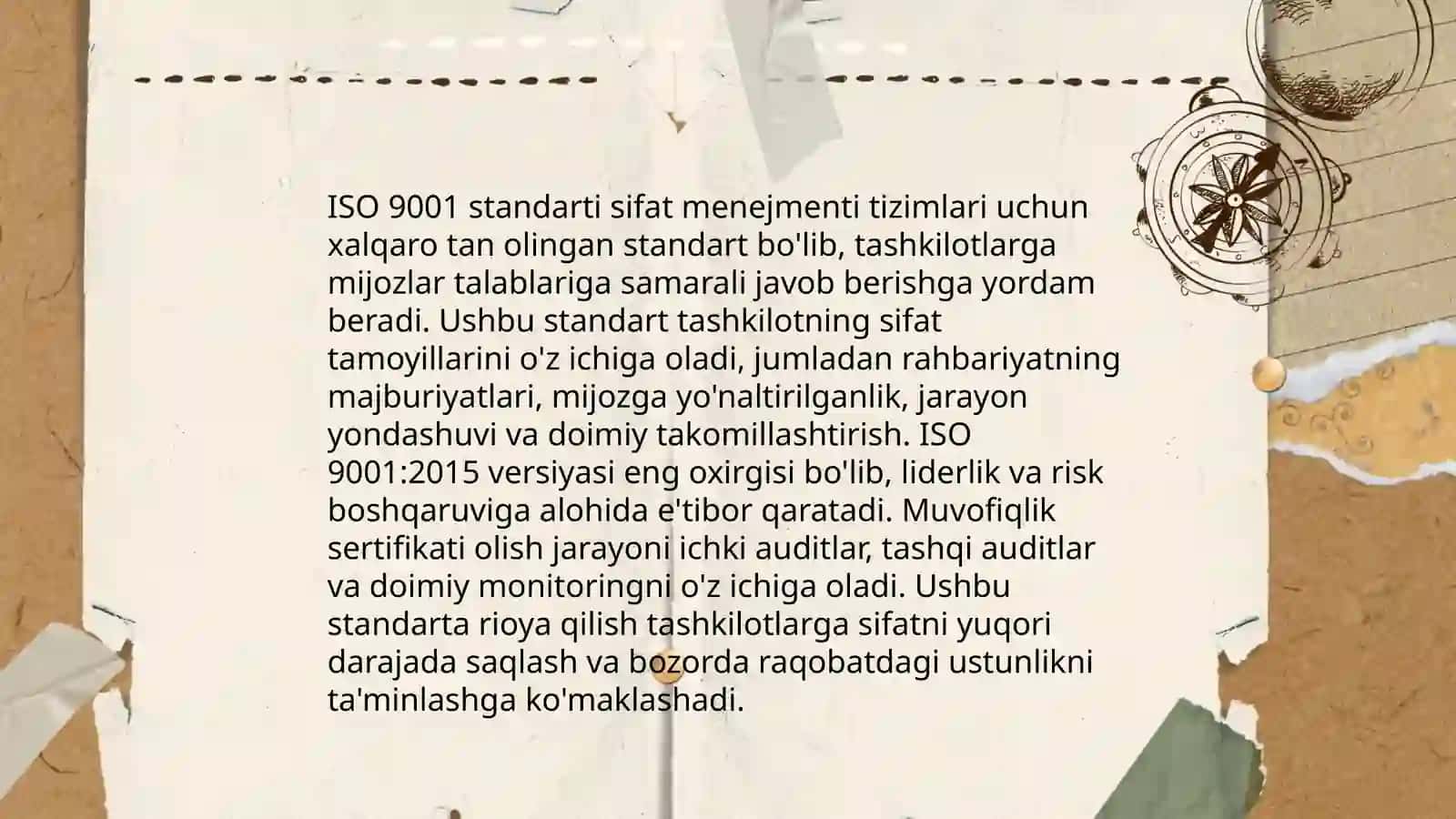 Sertifikatlashtirishni tugstish,rõyhatga olish va sifat menejment tizimini muvofiqlik sertifikatini topshirish 4