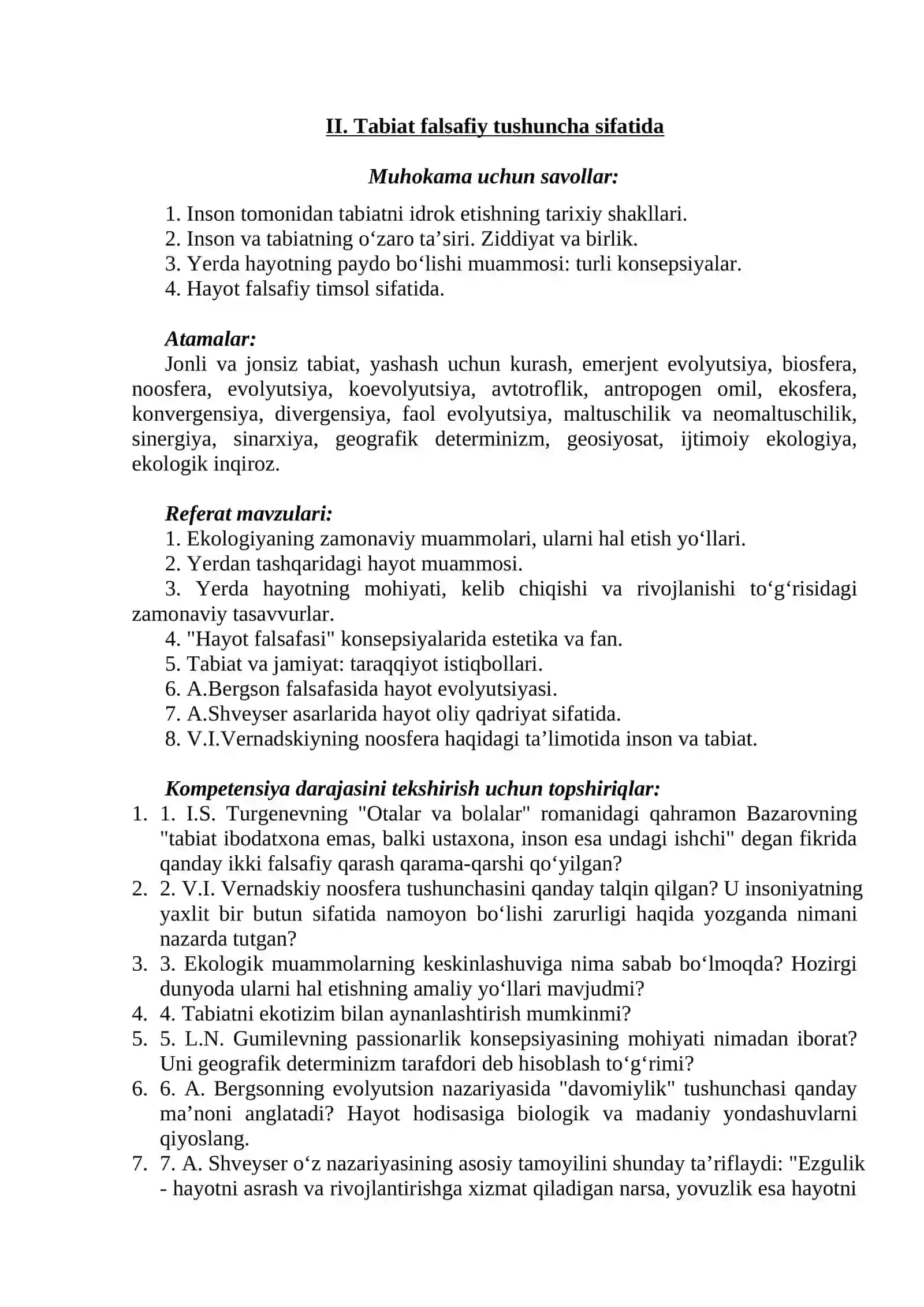 4 BORLIQ FALSAFASI (ONTOLOGIYA) 4