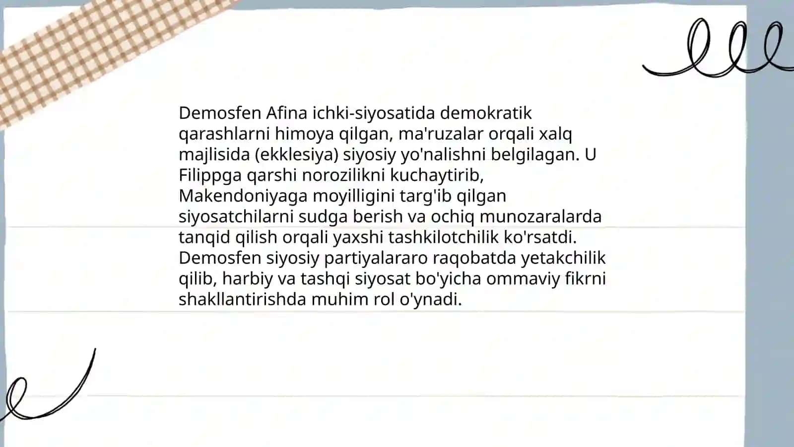 Demosfenning hayoti va biografiyasi 4