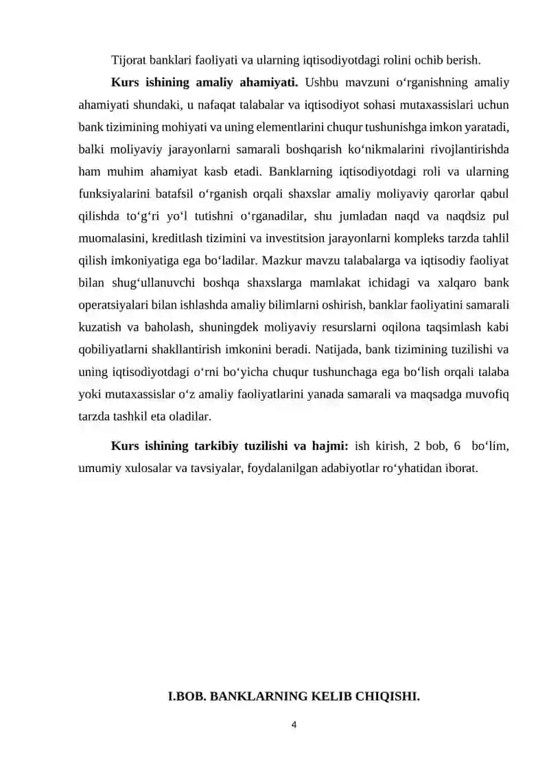 Banklarning kelib chiqishi va bank tizimi 4