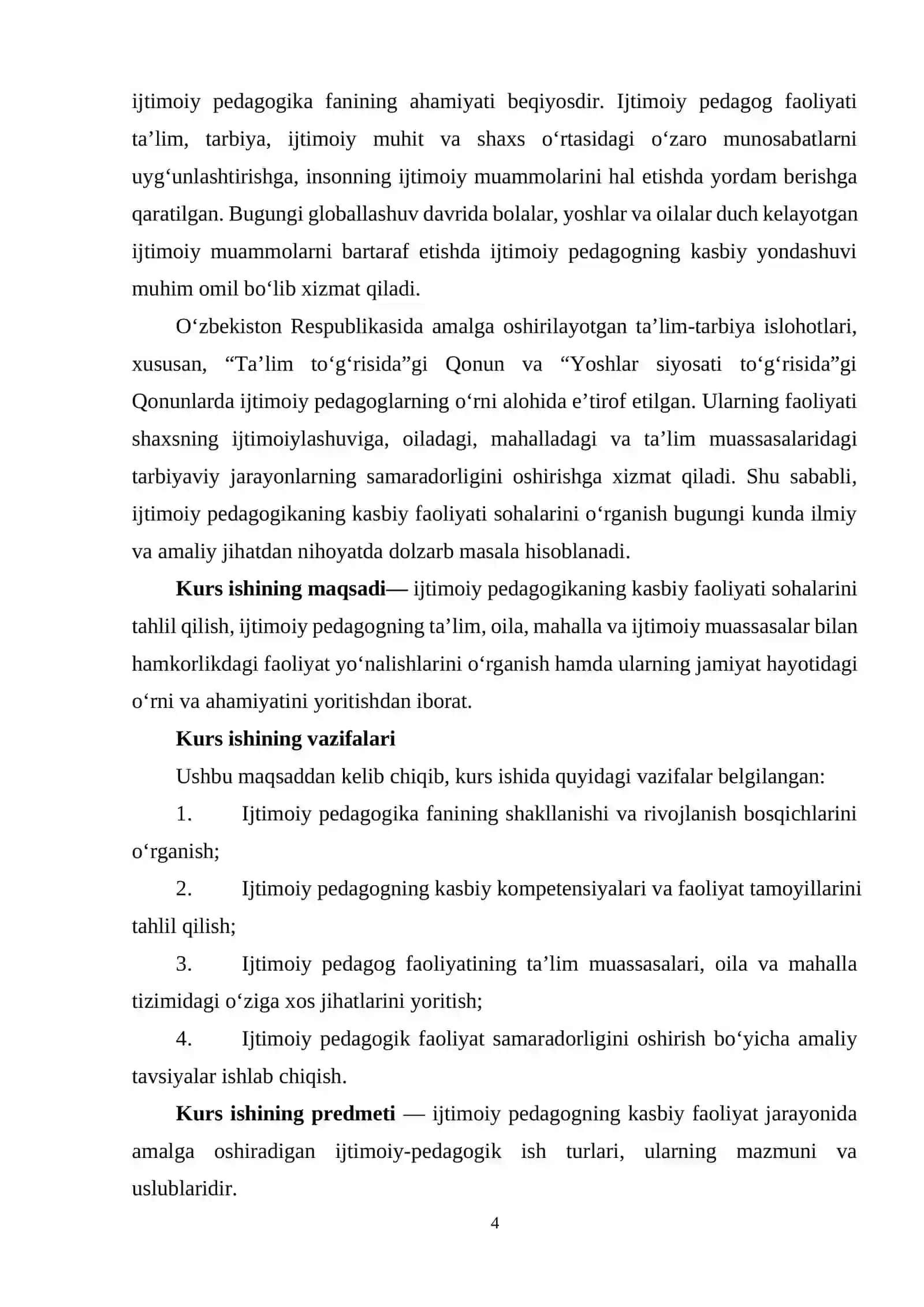 Ijtimoiy pedagogikaning kasbiy faoliyat sohalari 4