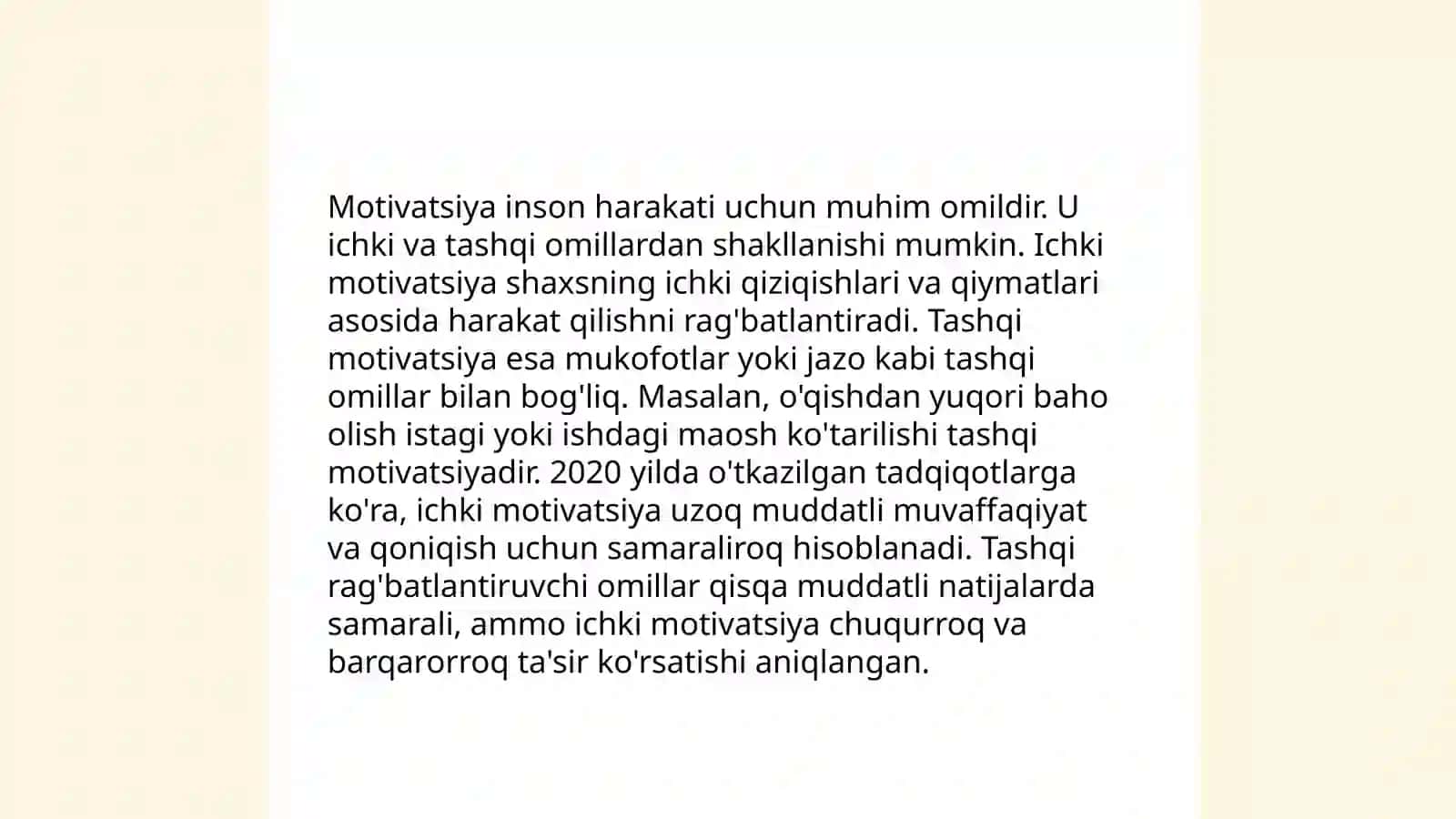 Inson motivasiyasi 4