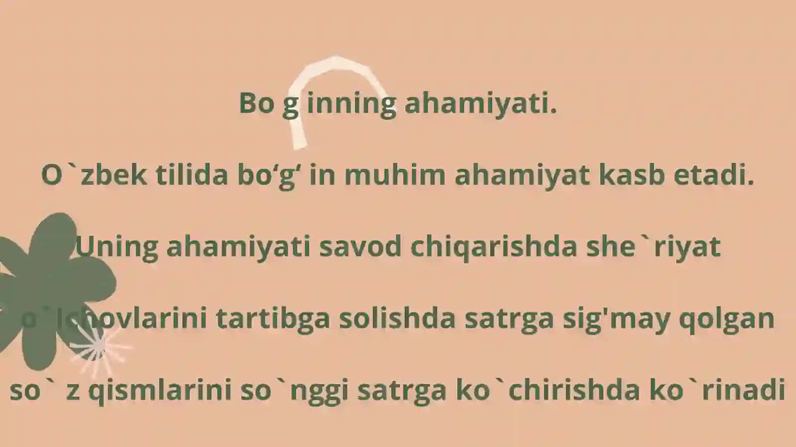 Bo'g'in va urg'uning ahamiyati 4