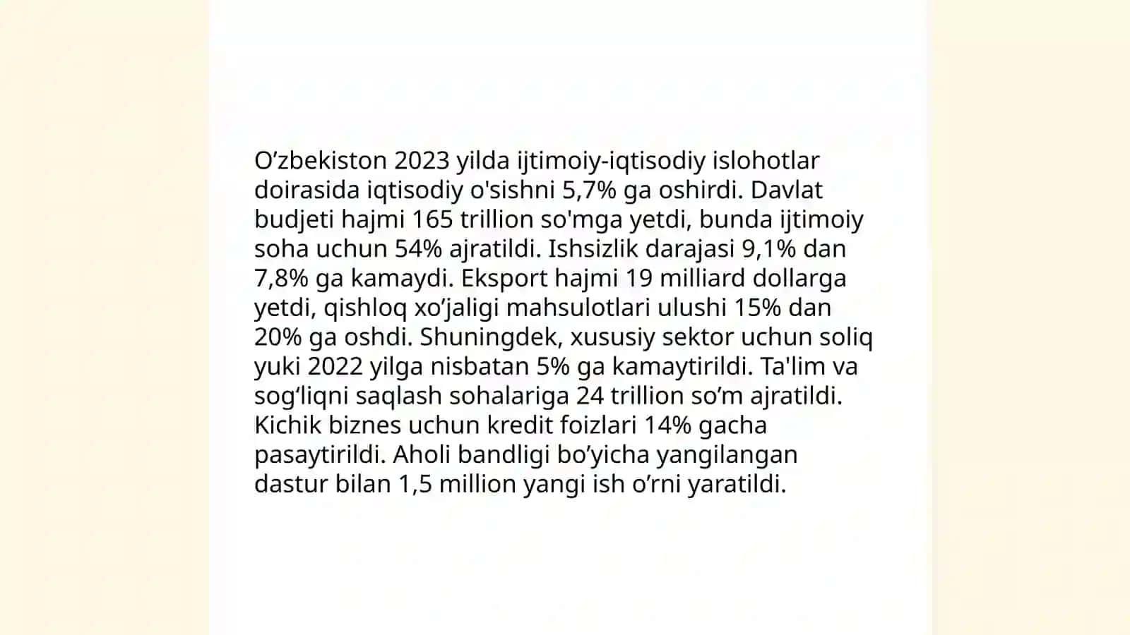 O'zbekistonning òziga xos istiqlol va taraqqiyot yòli 4