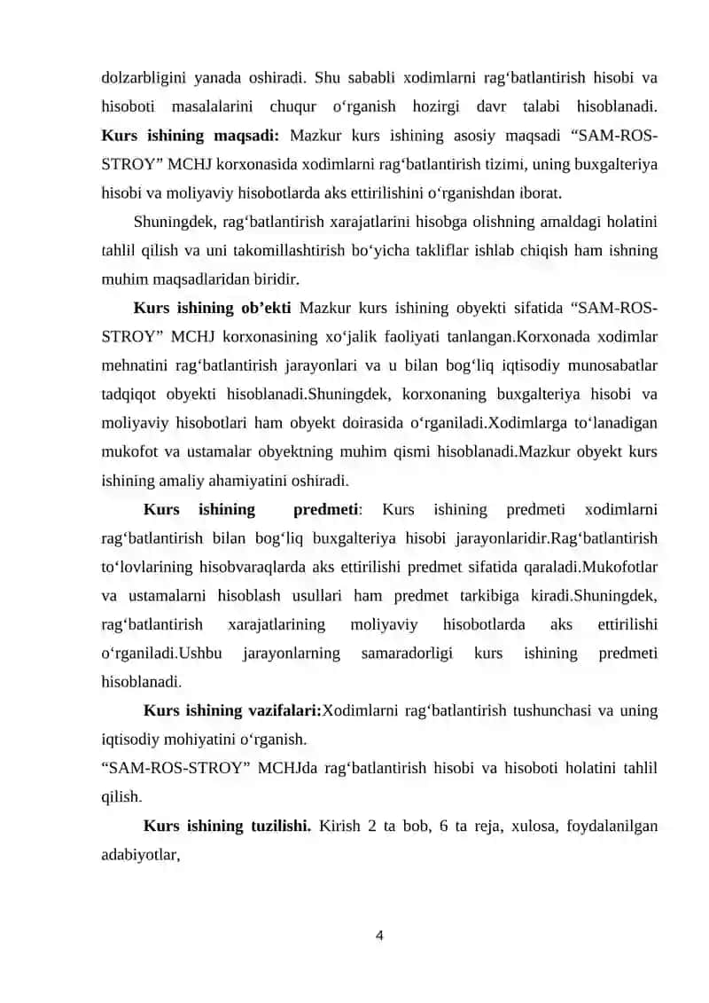 Xodimlarni ragbatlantirish hisobi va hisoboti 4