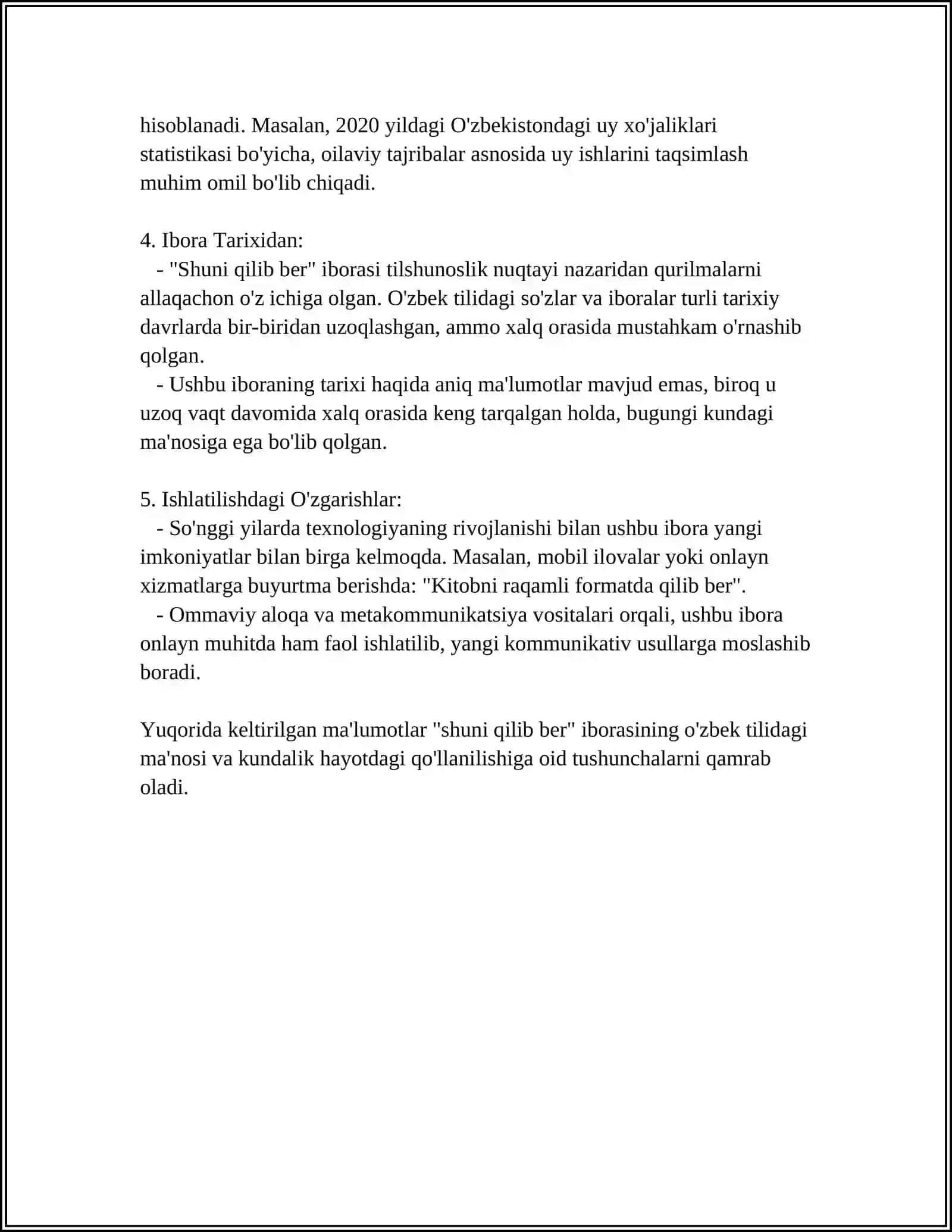 SHUNI QILIB BER 4