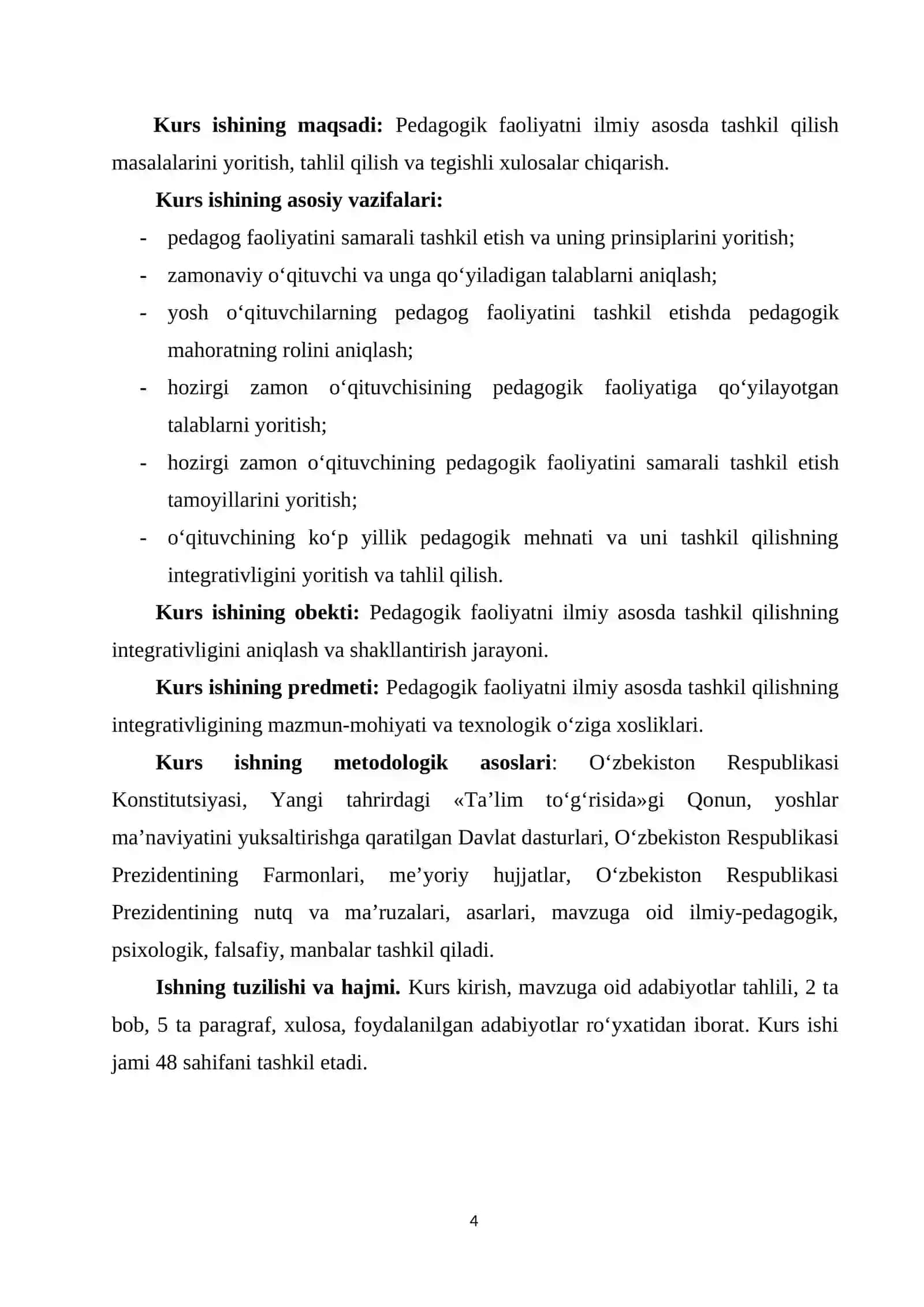 "O‘QITUVCHIGA QO‘YILADIGAN ZAMONAVIY TALABLAR" 4