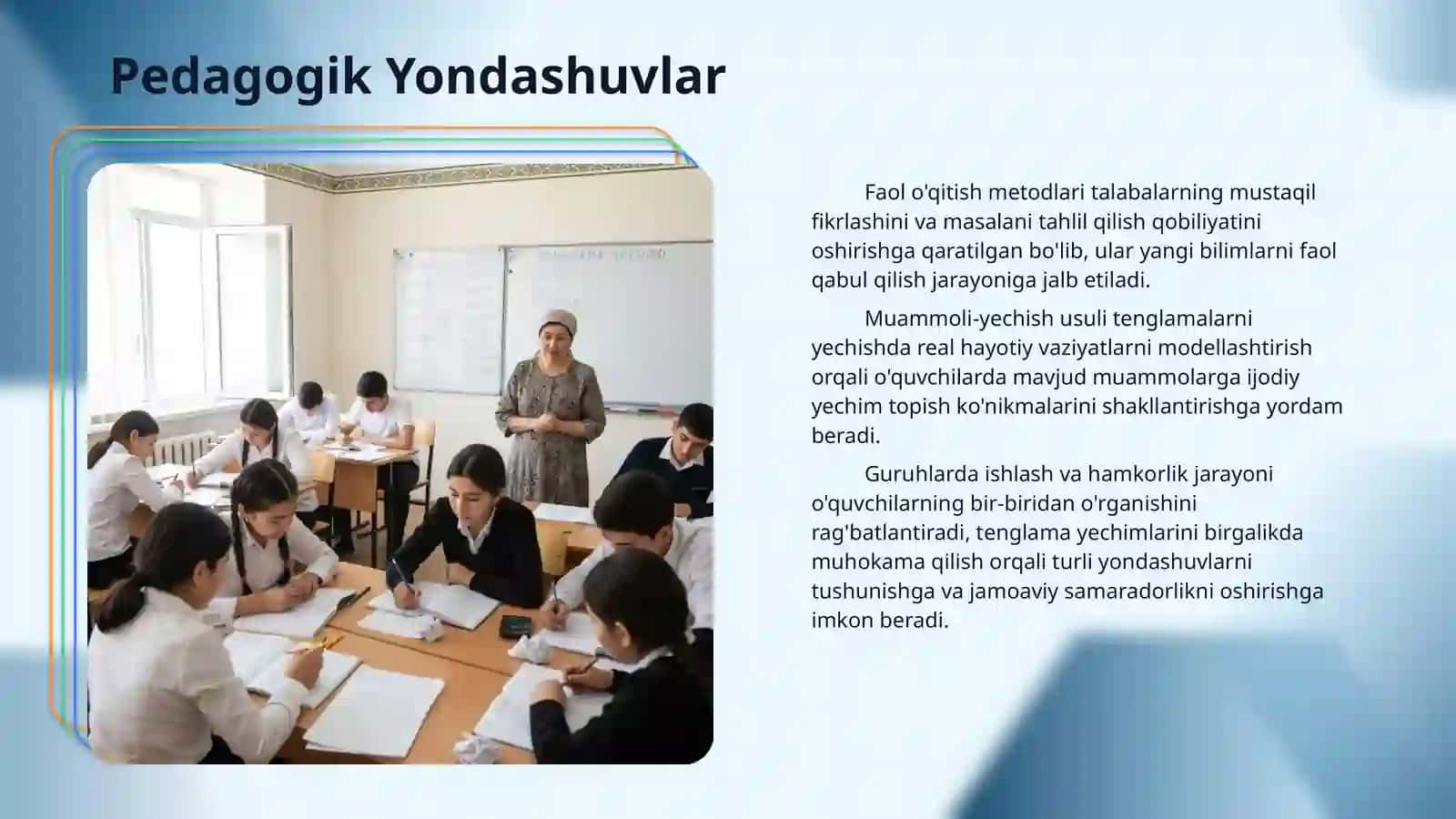 Tenglamalarni yechish ko’nikmalarini shakllantirish usullari 4