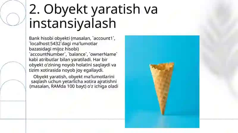 Obyektga yo'naltirilgan dasturlash asoslari 4