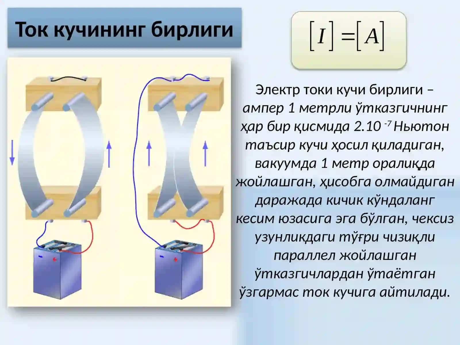 Ўзгармас электр ток қонунлари 4