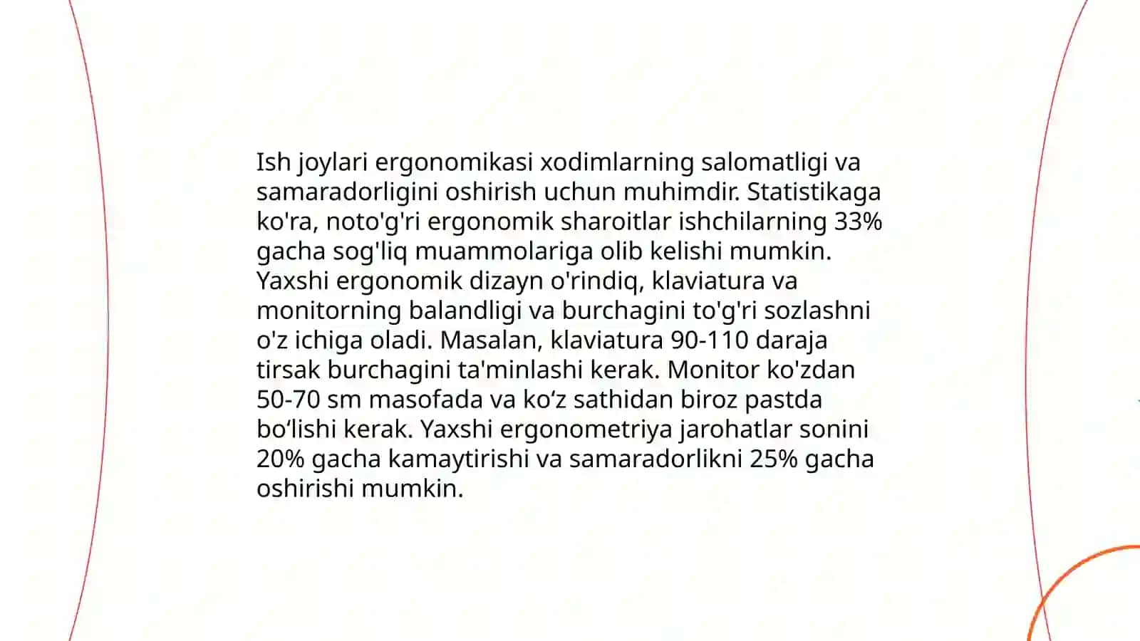 Ish joylarini uyushtirish va xizmat ko‘rsatish 4