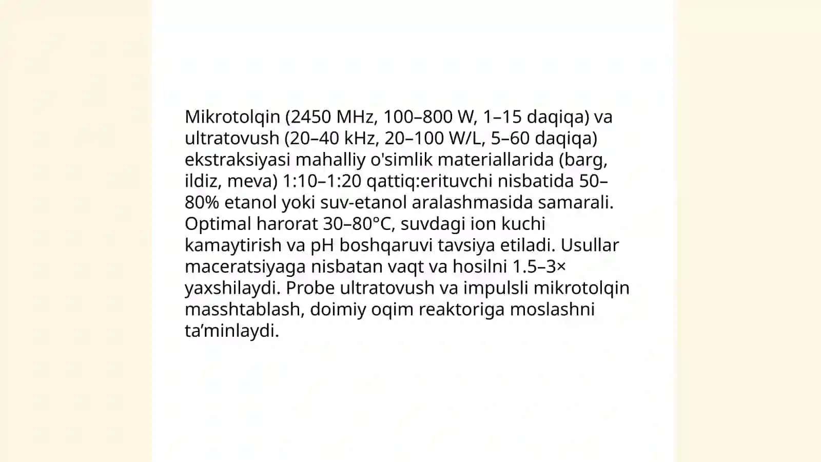 Mahalliy oʻsimliklardan biologik faol moddalar ajratish 4