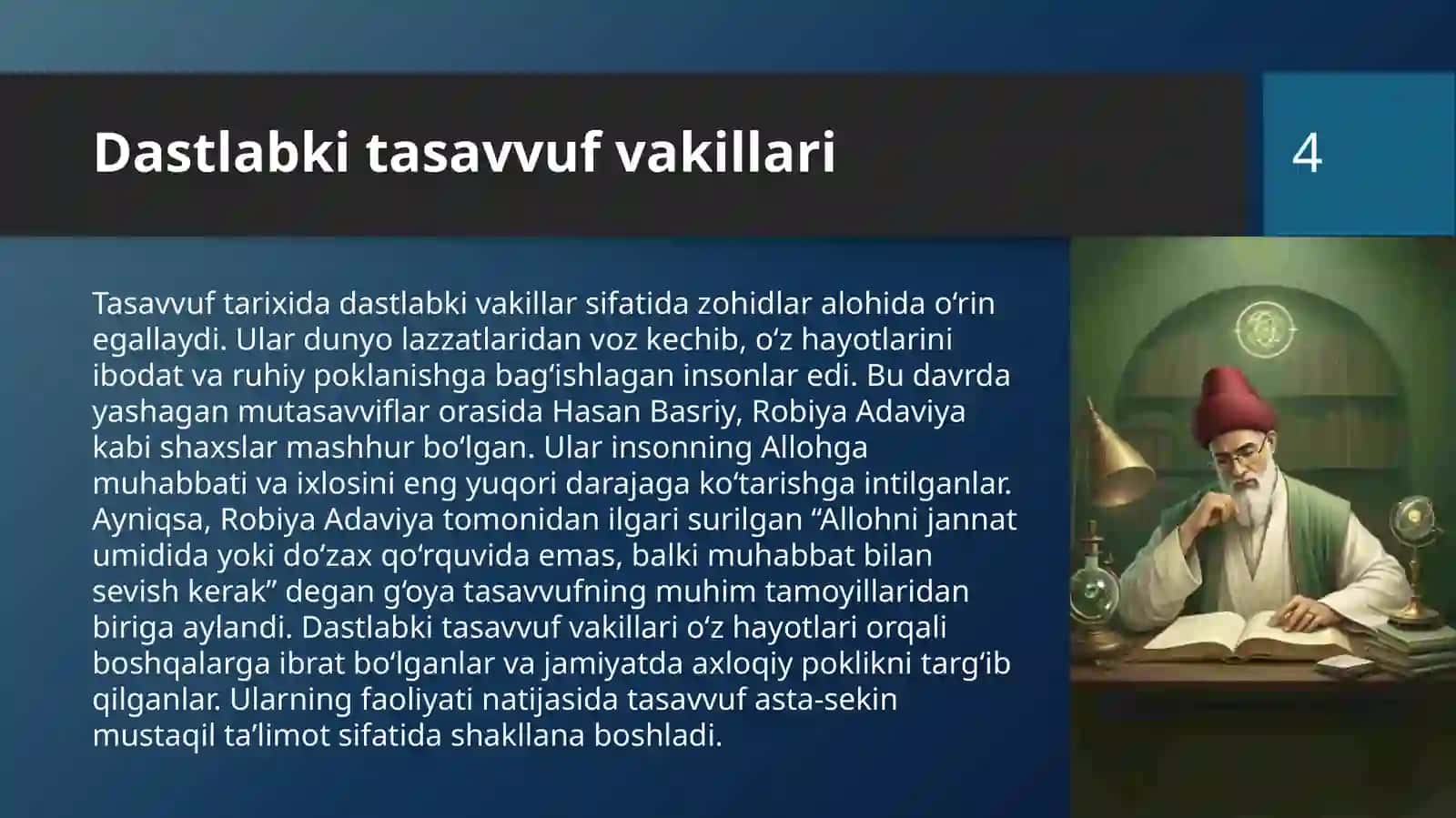 Tasavvufning kelib chiqishi, mazmuni va rivoji 4