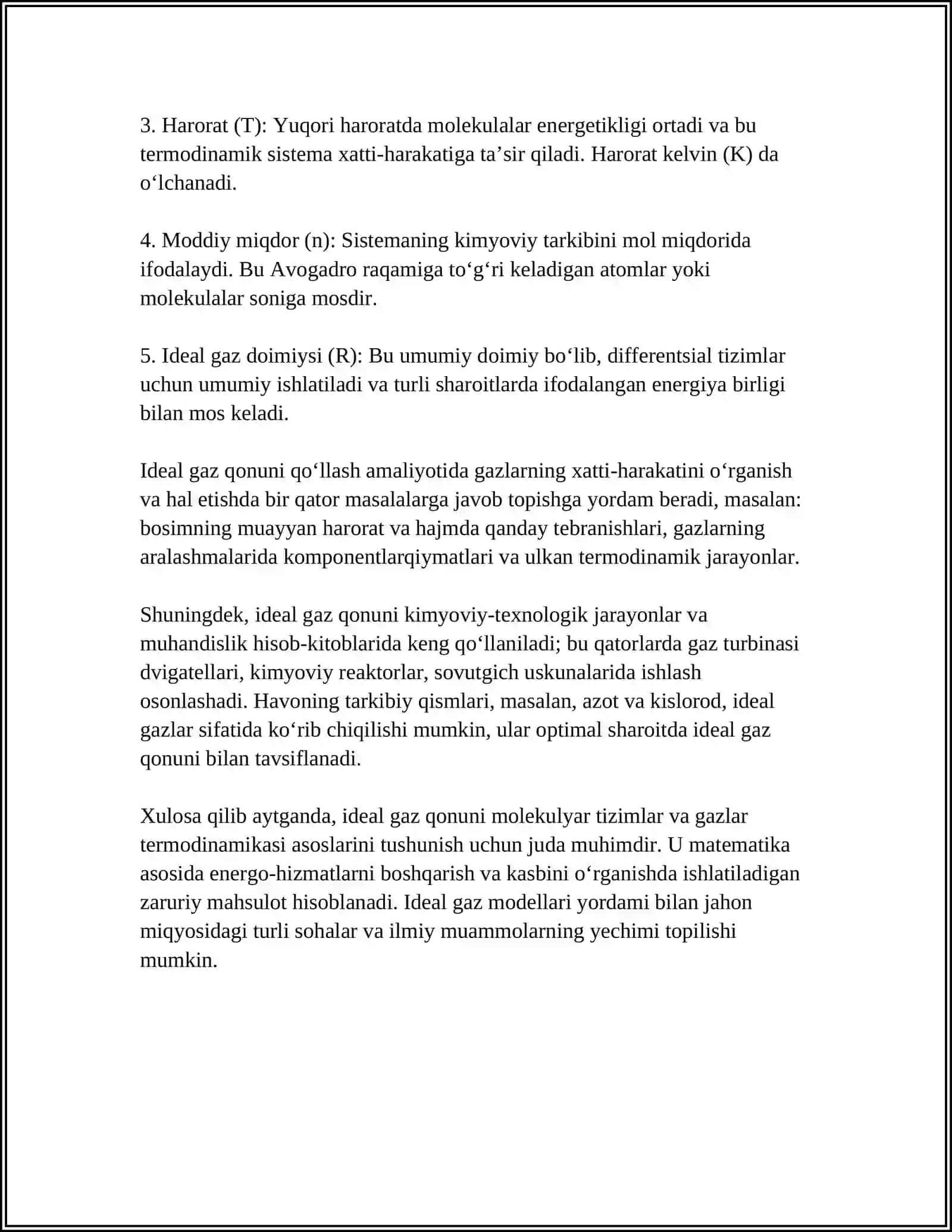 Ideal gaz qonunlari 4