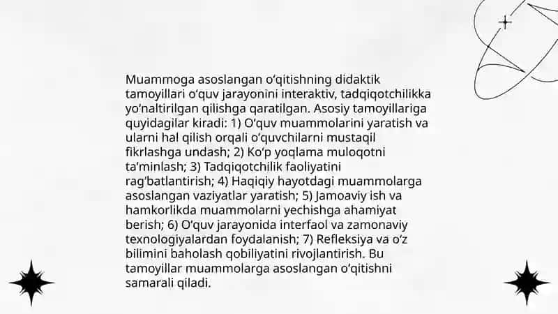 Matematikada problemaga asoslangan oʻqitishning samaradorligi 4