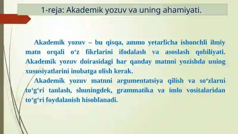 Akademik yozuv va uning ahamiyati 4