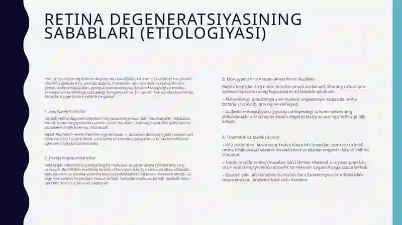 Ko’zto’rpardasi Degenerativ Kasalliklari 4