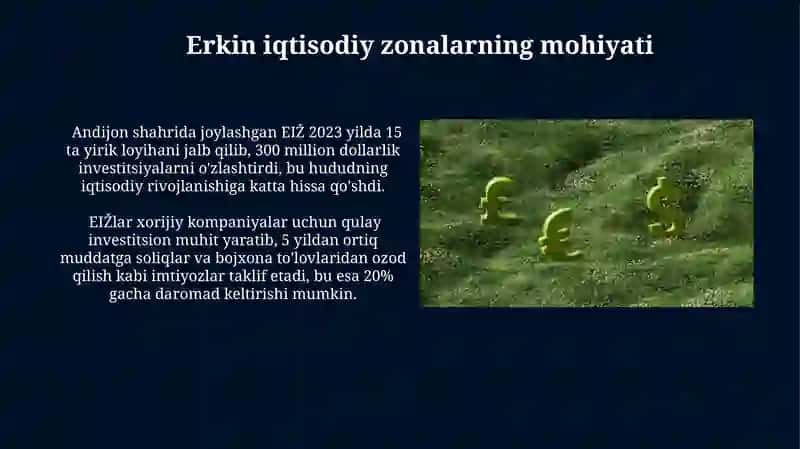 Erkin Iqtisodiy Zonalar 4