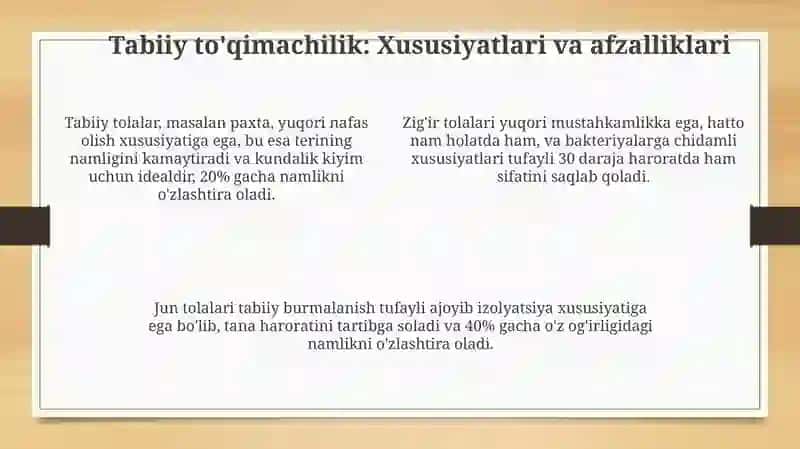 To‘qima hillari va vazifalari 4