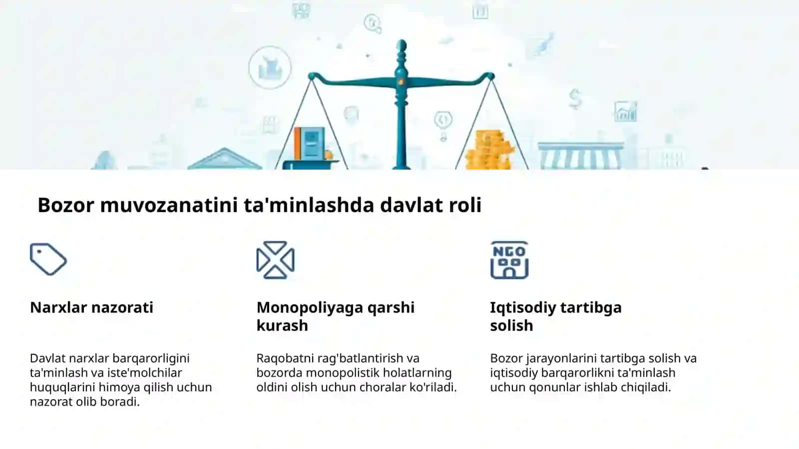 Davlatning bozor iqtisodiyotidagi roli 4
