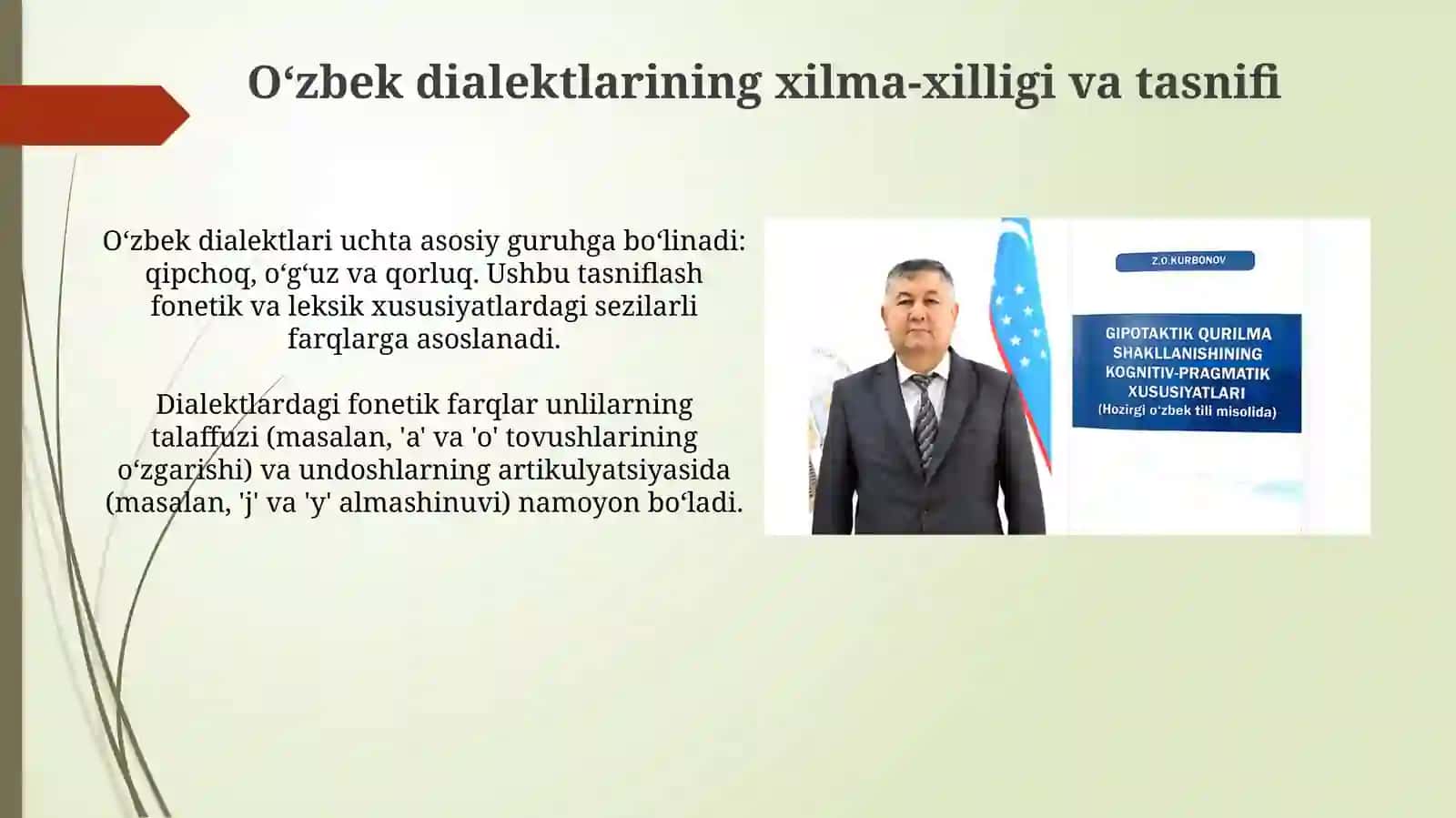 Oʻzbek Adabiy Tili va Dialektlar: Umumiy Qiyos 4