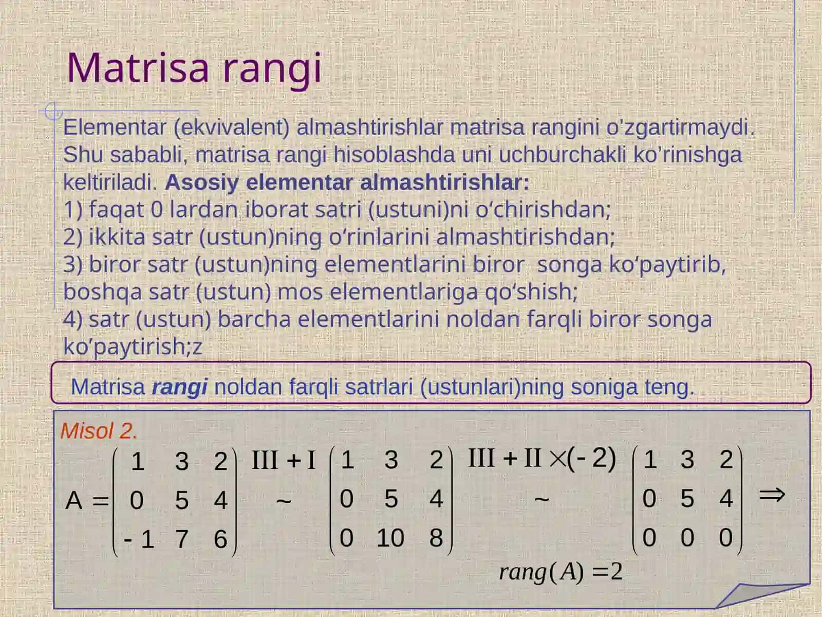 Matrisa rangi 4
