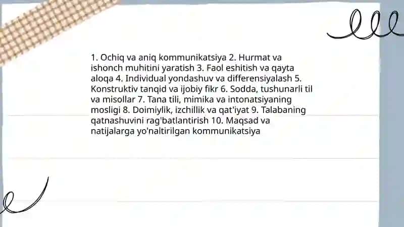 Pedagogik faoliyatda muloqot 4
