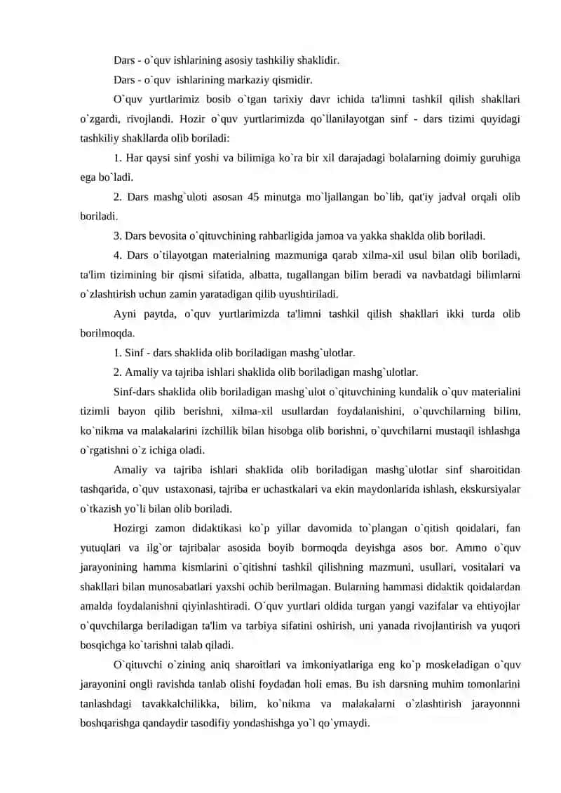 Ta’lim turi va ularni tashkil etish shakillari 4