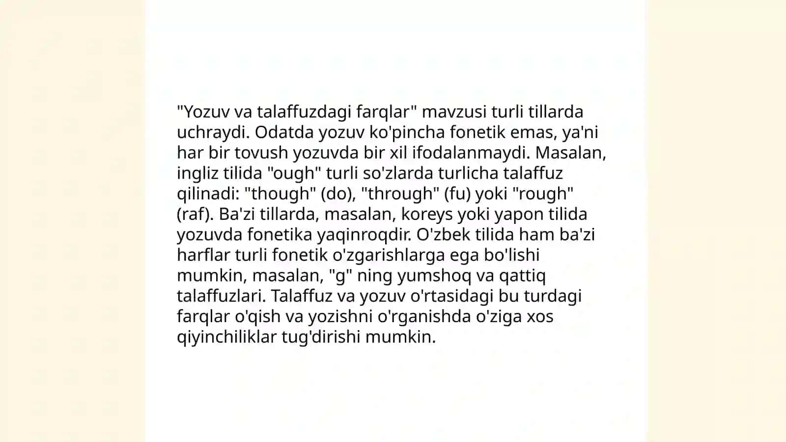 Orfografiyaga oid mashqlar 4